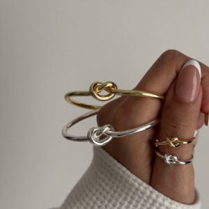 بنگل گره آبکاری نقره وارداتی