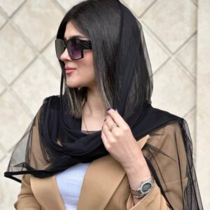 شال تور کش مشکی کد 400