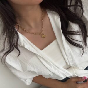 گردنبند قلب استیل