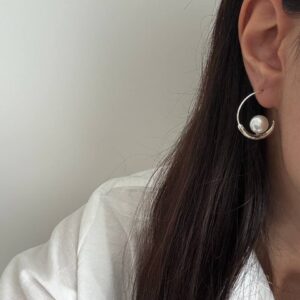 گوشواره مروارید تکنار
