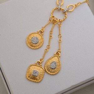 گردنبند وارداتی طرح یورمن آبکاری طلا
