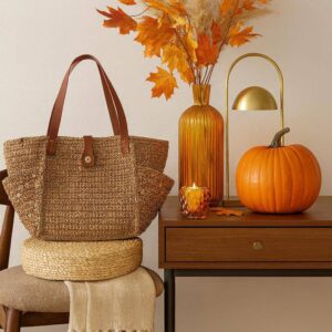 کیف قایقی رافیا پولکی