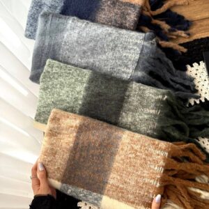 بیگ اسکارف پینترستی چهارخونه