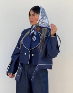 مینی اسکارف ساتن وارداتی طرحبندی کد ۴۰۰