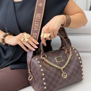 کیف زنانه چرم لویی ویتون زنجیردار شیگا سایز بزرگ