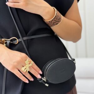 کیف زنانه چرم مینی بیضی آلند