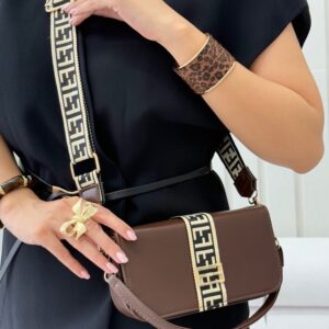 کیف زنانه چرم فندی آروا