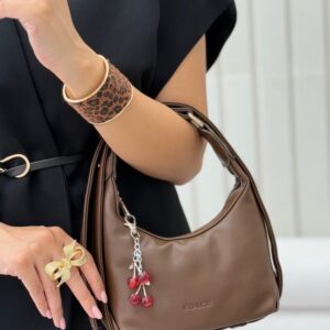 کیف زنانه چرم آویزدار گیلاس بیژه