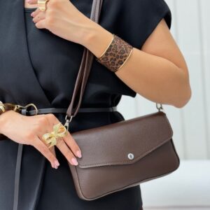 کیف زنانه چرم پاکتی آی گل